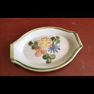 Louisville Stoneware Country Garden Green platter